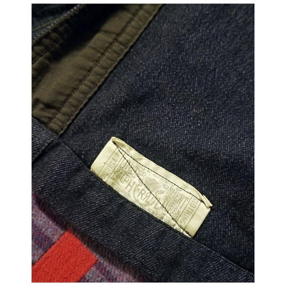 DOUBLE RL RALPH LAUREN RRL OVERDYED INDIGO LINEN DECK JACKET- MEN'S SIZE… - Picture 10 of 11